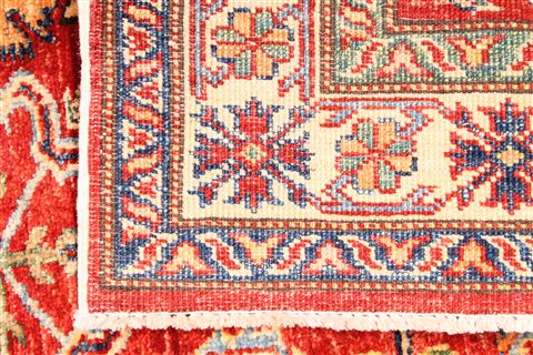 Kazak Beige Runner Hand Knotted 27 X 92 Area Rug 254-29766 Image 4