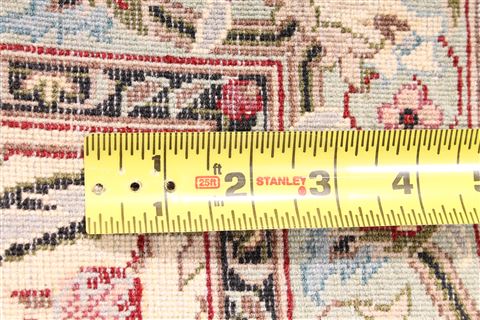 Isfahan Beige Runner Hand Knotted 27 X 102 Area Rug 254-29767 Image 5