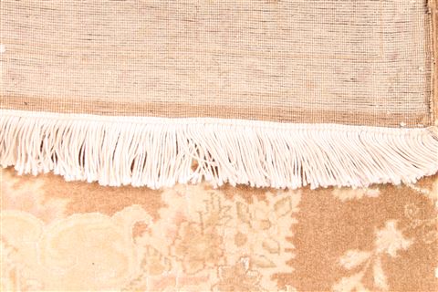 Tabriz Beige Runner Hand Knotted 27 X 68 Area Rug 254-29771 Image 4