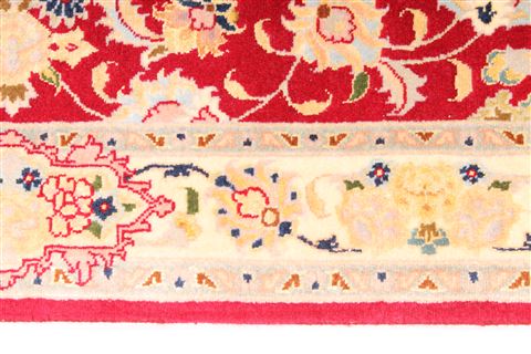 Tabriz Green Runner Hand Knotted 29 X 112 Area Rug 254-29774 Image 3