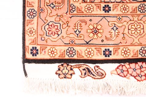 Tabriz Beige Runner Hand Knotted 31 X 137 Area Rug 254-29781 Image 1