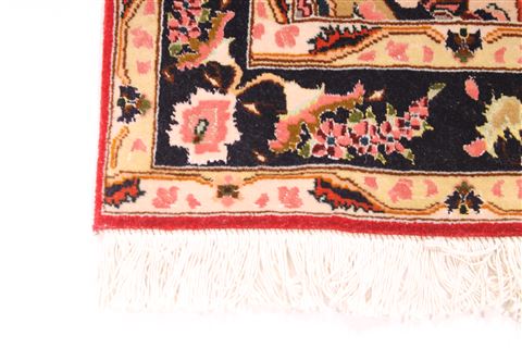 Tabriz Red Runner Hand Knotted 28 X 67 Area Rug 254-29782 Image 1