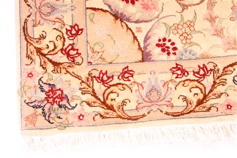 Tabriz Beige Runner Hand Knotted 29 X 166 Area Rug 254-29791 Image 1