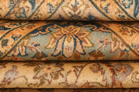 Kashan Brown Hand Knotted 99 X 133 Area Rug 100-29794 Image 3