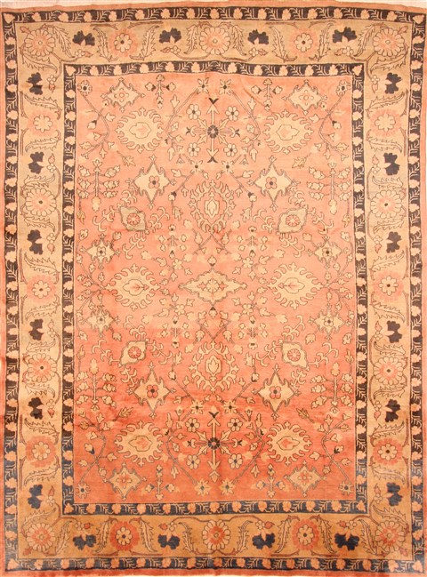 Mahal Red Hand Knotted 97 X 130 Area Rug 253-29795 Image 0