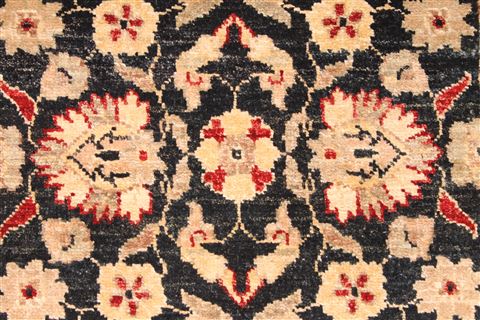 Pishavar Beige Runner Hand Knotted 27 X 101 Area Rug 254-29798 Image 2