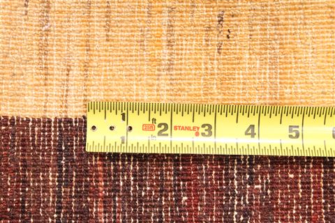 Gabbeh Brown Runner Hand Knotted 26 X 94 Area Rug 254-29800 Image 5