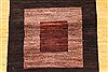 Gabbeh Brown Runner Hand Knotted 26 X 94  Area Rug 254-29800 Thumb 2