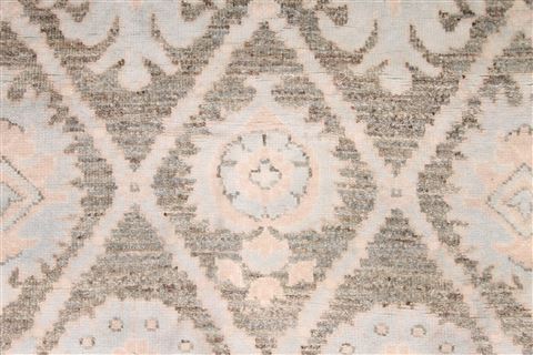 Modern Blue Runner Hand Knotted 26 X 170 Area Rug 254-29815 Image 4