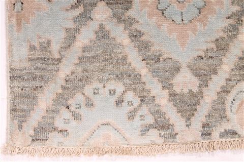 Modern Blue Runner Hand Knotted 26 X 170 Area Rug 254-29815 Image 6