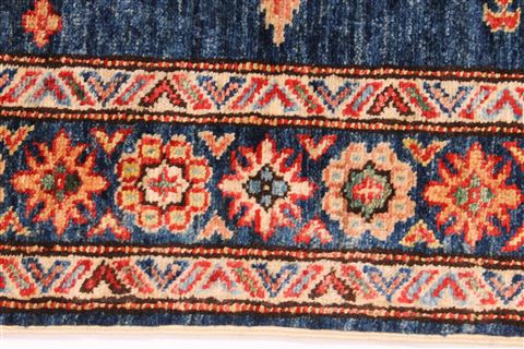 Kazak Beige Runner Hand Knotted 27 X 120 Area Rug 254-29819 Image 4