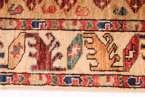 Arak Red Runner Hand Knotted 31 X 97 Area Rug 254-29820 Image 3