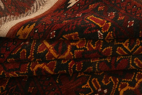 Bokhara Red Hand Knotted 49 X 67 Area Rug 100-29826 Image 3