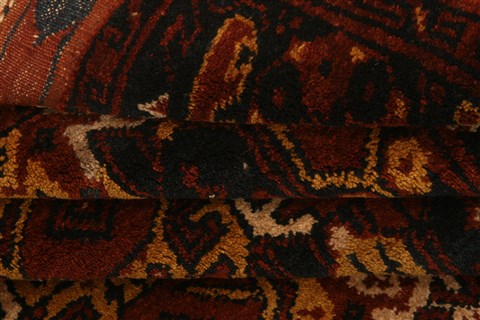 Kunduz Red Square Hand Knotted 310 X 43 Area Rug 253-29828 Image 3