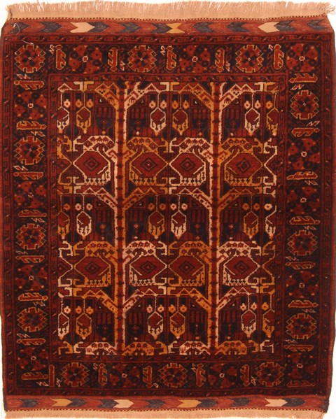Kunduz Red Square Hand Knotted 310 X 43 Area Rug 253-29828 Image 0