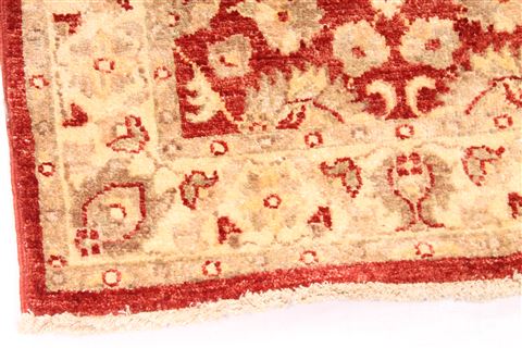Pishavar Red Runner Hand Knotted 26 X 103 Area Rug 254-29831 Image 1