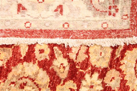 Pishavar Red Runner Hand Knotted 26 X 103 Area Rug 254-29831 Image 4