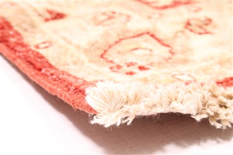 Pishavar Red Runner Hand Knotted 26 X 103 Area Rug 254-29831 Image 6