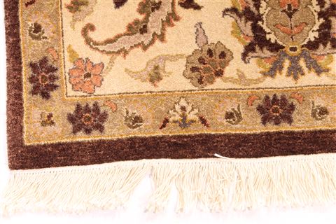 Pishavar Beige Hand Knotted 710 X 100 Area Rug 254-29836 Image 1