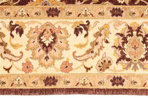 Pishavar Beige Hand Knotted 710 X 100 Area Rug 254-29836 Image 3