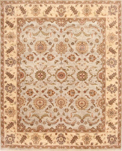 Ziegler Beige Hand Knotted 80 X 910 Area Rug 254-29837 Image 0