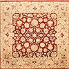 Ziegler Beige Square Hand Knotted 711 X 81  Area Rug 254-29844 Thumb 0