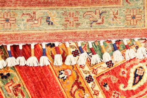 Gabbeh Multicolor Hand Knotted 59 X 79  Area Rug 254-29846 Image 4