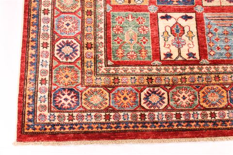 Kazak Multicolor Hand Knotted 510 X 78 Area Rug 254-29849 Image 2