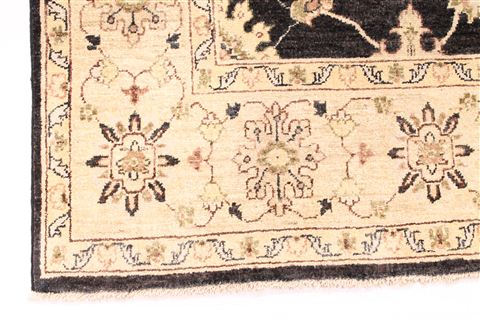 Pishavar Beige Hand Knotted 57 X 84 Area Rug 254-29853 Image 2