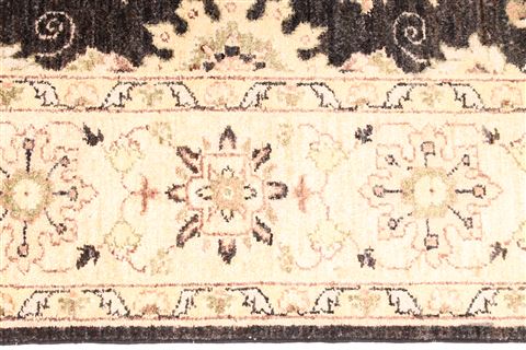 Pishavar Beige Hand Knotted 57 X 84 Area Rug 254-29853 Image 4
