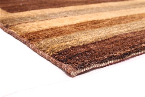 Modern Brown Hand Knotted 58 X 710 Area Rug 254-29856 Image 3