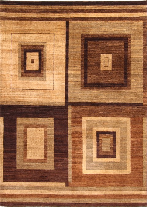 Modern Brown Hand Knotted 58 X 710 Area Rug 254-29856 Image 0