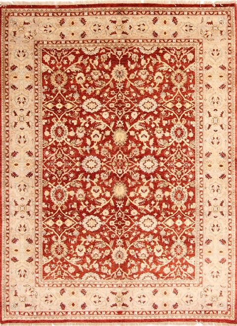 Ziegler Beige Hand Knotted 60 X 80 Area Rug 254-29862 Image 0