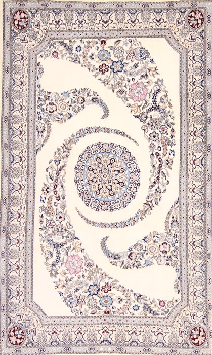 Nain Blue Hand Knotted 52 X 82 Area Rug 254-29866 Image 0