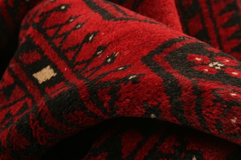 Bokhara Red Hand Knotted 35 X 58 Area Rug 100-29867 Image 1