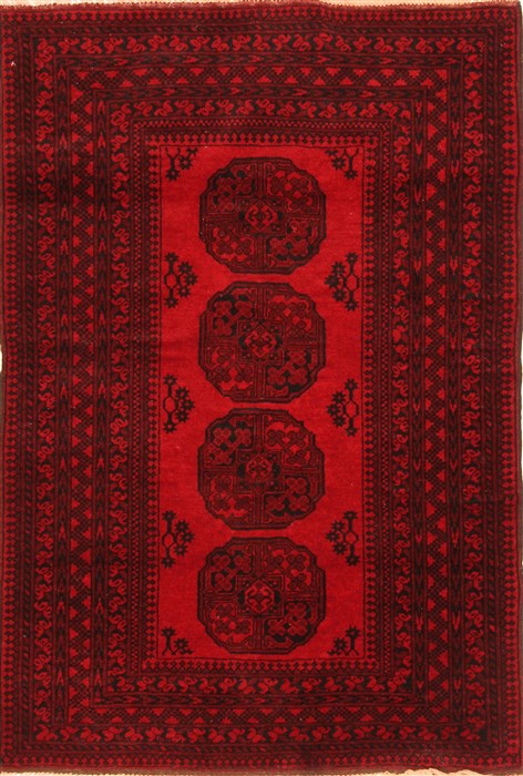 Bokhara Red Hand Knotted 41 X 60 Area Rug 253-29869 Image 0
