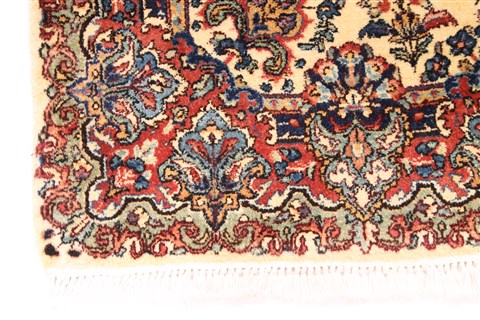 Kerman Blue Hand Knotted 30 X 411 Area Rug 254-29870 Image 1