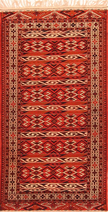Yamouth Red Hand Knotted 40 X 76  Area Rug 253-29877 Image 0