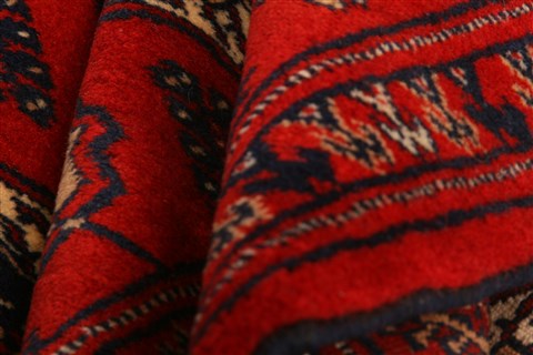 Bokhara Red Hand Knotted 37 X 411 Area Rug 100-29878 Image 2