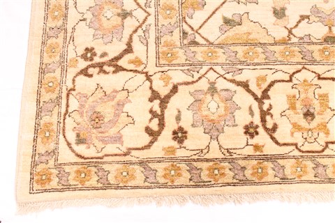 Pishavar Beige Hand Knotted 811 X 117 Area Rug 254-29879 Image 1