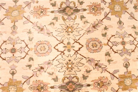 Pishavar Beige Hand Knotted 811 X 117 Area Rug 254-29879 Image 2