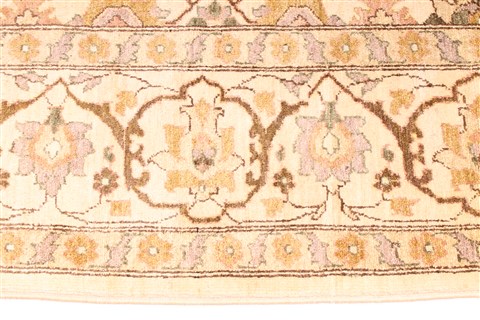 Pishavar Beige Hand Knotted 811 X 117 Area Rug 254-29879 Image 3