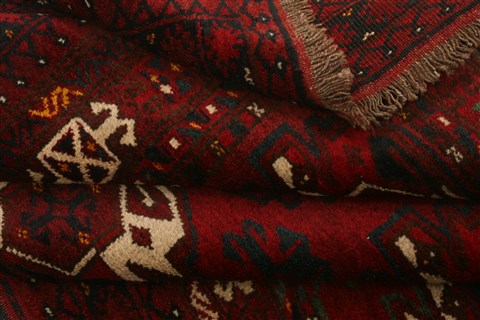 Bokhara Red Hand Knotted 36 X 57 Area Rug 100-29880 Image 3
