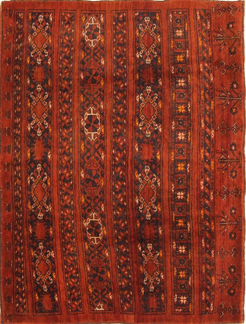 Kurdi Red Hand Knotted 38 X 57 Area Rug 100-29881 Image 0