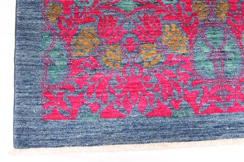 Modern Purple Hand Knotted 811 X 1110 Area Rug 254-29884 Image 1