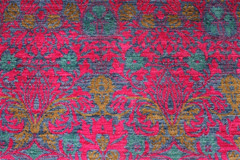 Modern Purple Hand Knotted 811 X 1110 Area Rug 254-29884 Image 2
