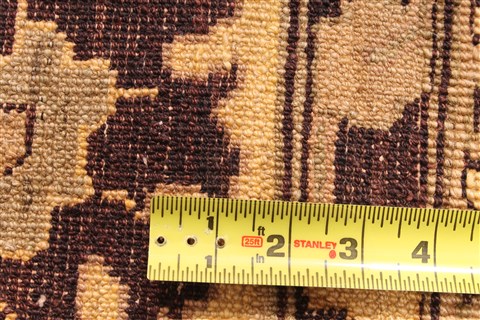 Pishavar Beige Hand Knotted 93 X 117 Area Rug 254-29886 Image 6