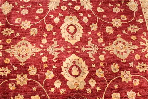 Pishavar Beige Hand Knotted 810 X 1110 Area Rug 254-29888 Image 2