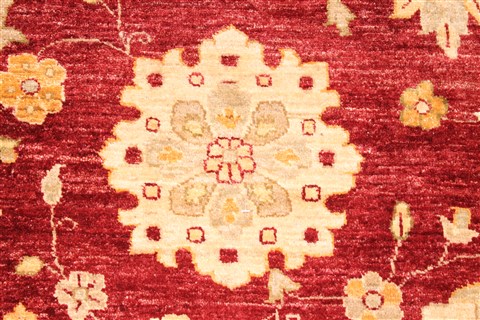 Pishavar Beige Hand Knotted 810 X 1110 Area Rug 254-29888 Image 8