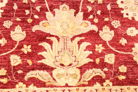 Pishavar Beige Hand Knotted 810 X 1110 Area Rug 254-29888 Image 9